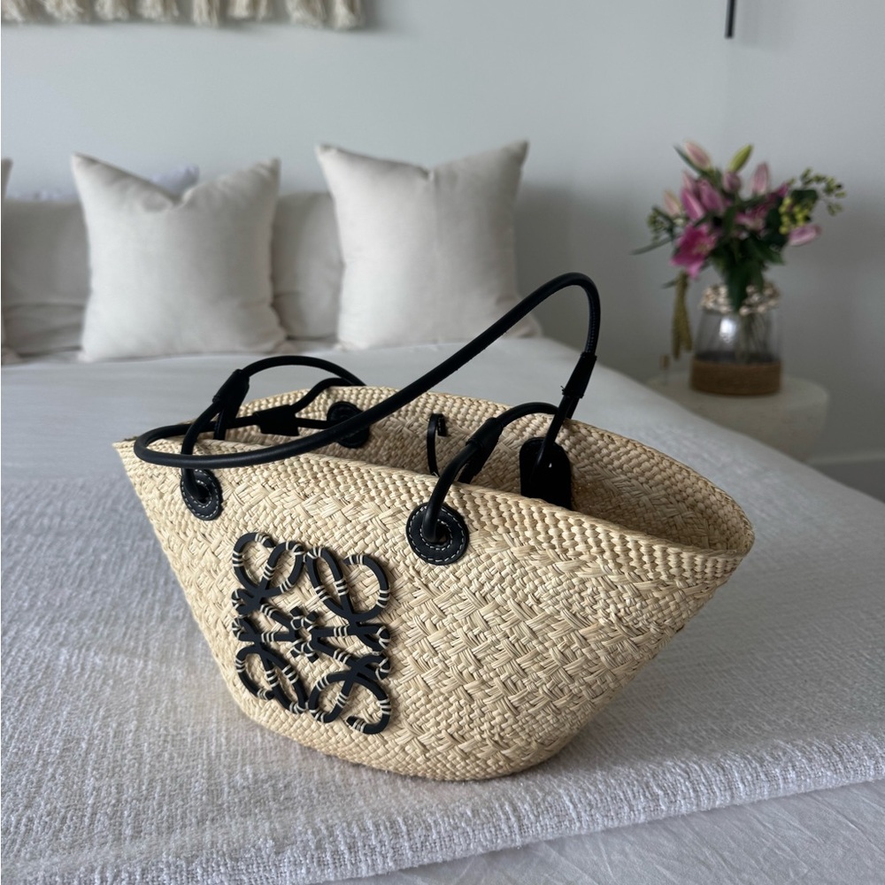 Loewe Tan and Black Anagram Tote